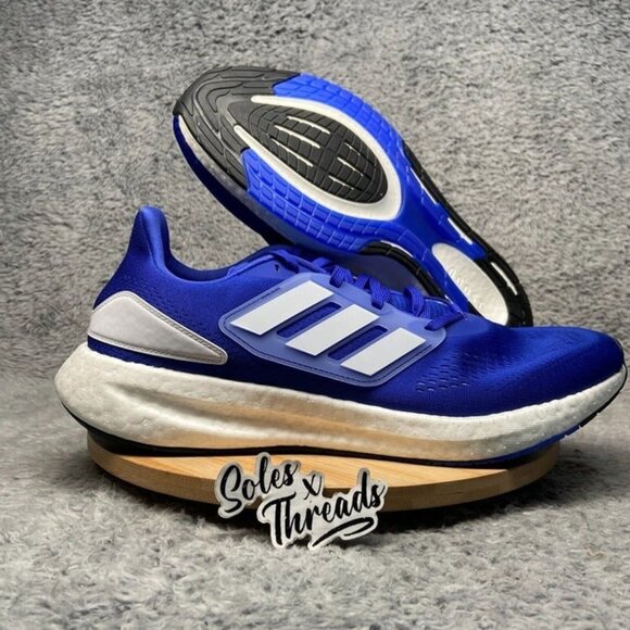Adidas Pureboost 22 Running Men Size 12.5 Blue White HQ8583 - Picture 1 of 7
